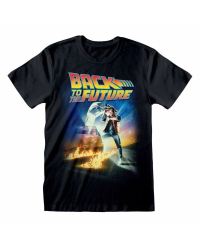 Maglia Back to the Future Poster Nera Unisex - Cotone Premium
