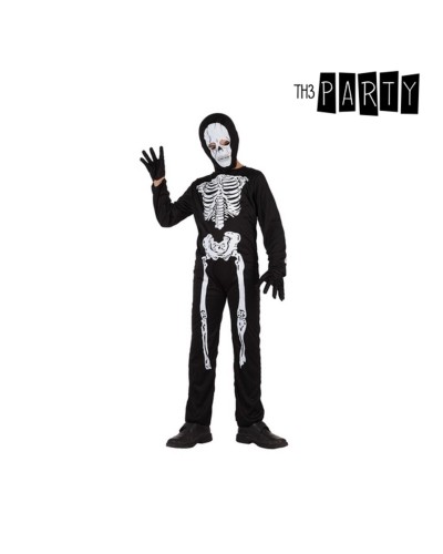 Skeleton Costume Black Child 3 Pieces - Halloween, Carnival
