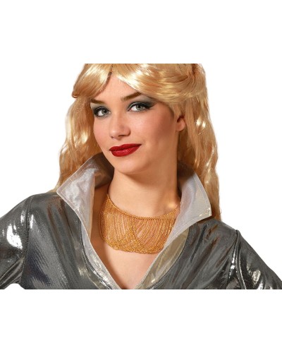 Halskette Damen Goldene Scheibe - Eleganter Anhänger Gelbgold 18K - Geschenkidee
