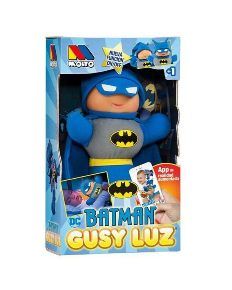 Jouet Peluche Gusy Luz Batman Moltó 15868 28 cm (28 cm)