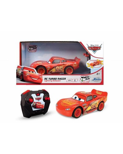 Cars Turbo Racer Flash McQueen Voiture Radiocommandée 1:24, 17cm
