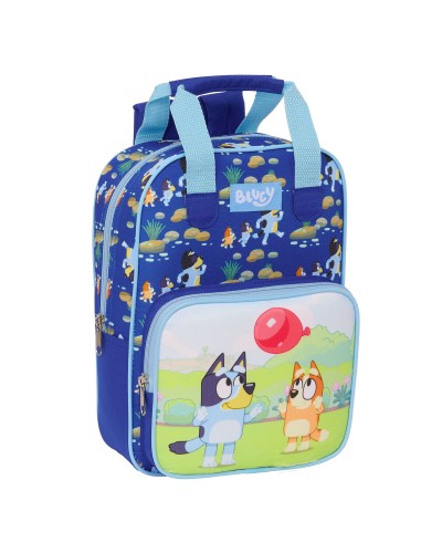 Sac à Dos École Bluey Bleu Marine - 20x28x8 cm - Enfants Crèche
