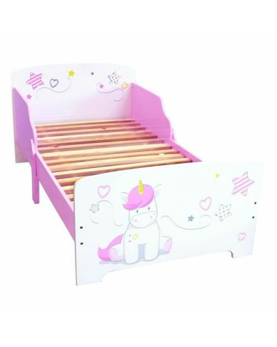 Kinderbett Fun House Einhorn Holz MDF 144x77 cm - Fantasievolles Design
