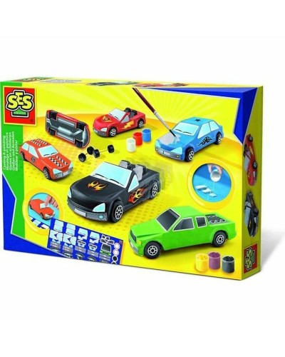 SES Creative Escultura Cars: Kit de Modelado y Pintura para Niños

