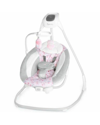 Ingenuity Hamaca para Bebés Cassidy Rosa - Balancín, Vibración, Música
