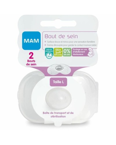 MAM Brustwarzenschutz Größe L - Sanftes Stillen & Schutz
