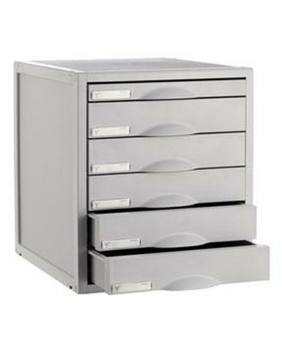 Archivo 2000 ArchiSystem - Armadio Archivio Modulare 6 Cassetti Grigio 36cm
