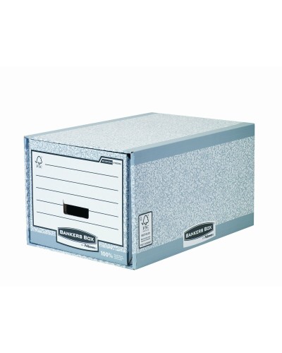 Fellowes Bankers Box: Schubladenarchivbox Grau, 31x39x56.8 cm, Recycelte Kartonage

