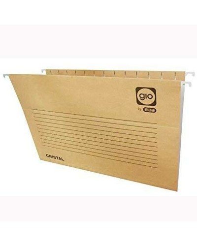 Hängfiler Elba Namnetikett Projektor Transparent Dvobarvna Vit Brun A4