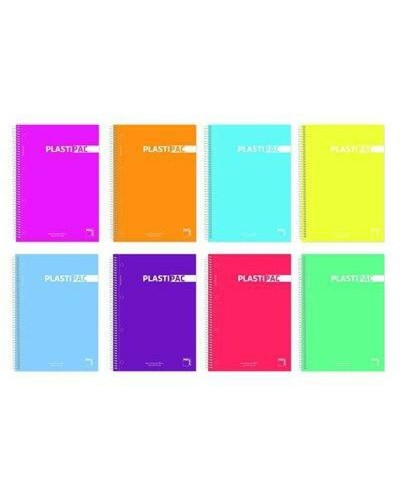 Pacsa Quaderno Multicolore Quarto, 5 Pezzi, 80 Pagine - Scuola & Ufficio
