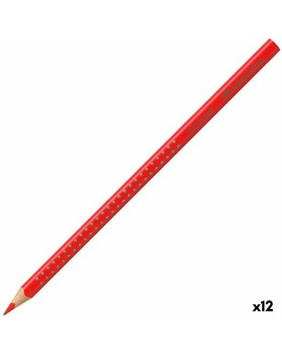 Faber-Castell Matite Colorate Acquerellabili Rosso Scarlatto Intenso - Set 12
