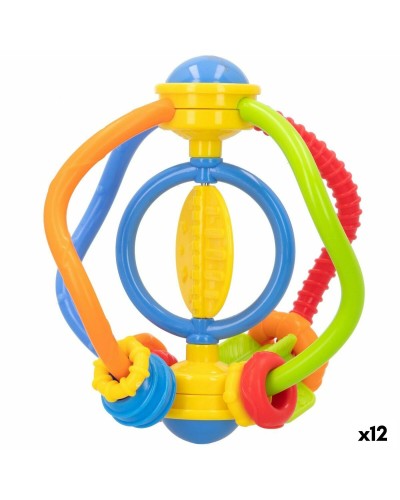 Winfun Hochet pour Bébé en Plastique, 12x13.5cm, Ensemble de 12 Pièces
