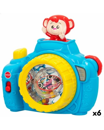 Winfun Toy Camera for Kids - Light Blue 17cm - Sounds and Lights (6pcs)

