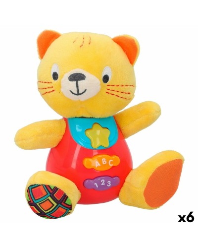 Winfun Interaktive Plüschkatze mit Geräuschen - 16x17,5x10,5cm - 6er Set
