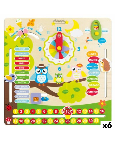 Educatief Spel Woomax Uilen 30 x 3 x 30 cm (6 Stuks)
