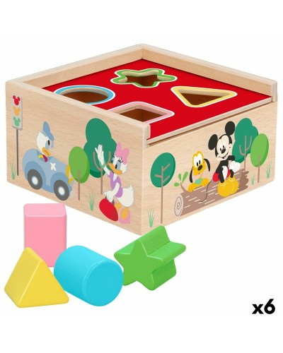 Disney Holzpuzzle für Kinder, 5 Teile - 13,5x7,5x13 cm - 6er Set

