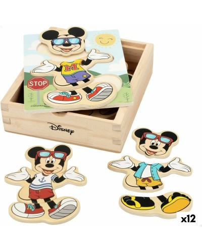 Puzzle Legno Disney Bambini +2 Anni - 12 Pezzi - Motivi Assortiti
