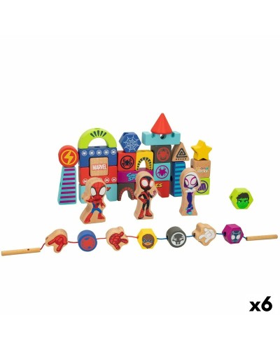 Bouwspel Spidey 33 Onderdelen (6 Stuks)