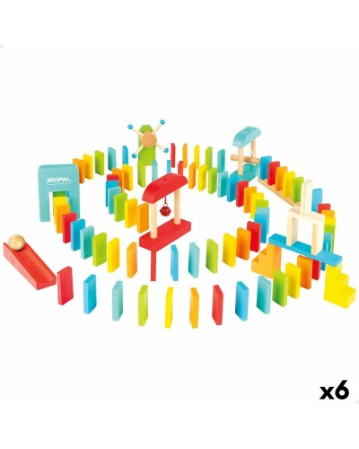 Woomax Wooden Dominoes - Classic 6-Piece Set for Children
