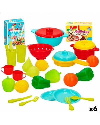 Leluruokasetti Colorbaby Keittiötarvikkeet ja -välineet 31 Kappaletta (6 osaa)