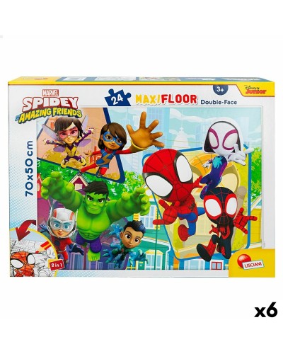 Puzzle Spidey Doble Cara 24 Piezas - 70x50 cm - Niños
