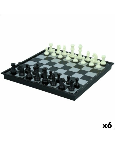 Colorbaby : Jeu d'échecs et de dames - Set de 6 unités - Plastique Résistant
