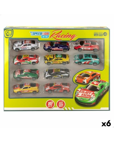 Voertuig Speelset Speed & Go 8 x 2,2 x 3,6 cm (6 Stuks)