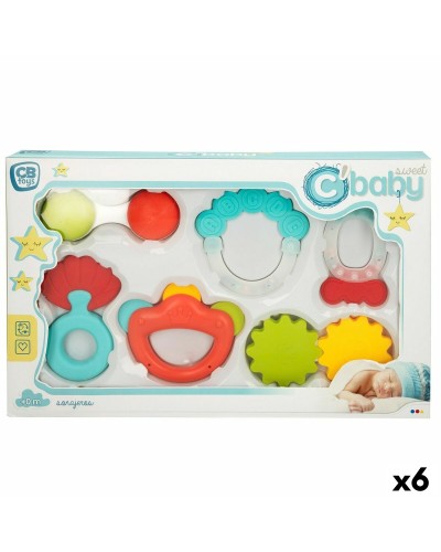 Colorbaby Set Sonagli Bambini 6 Pezzi | Giochi Primi Mesi | 12.5cm Leggeri
