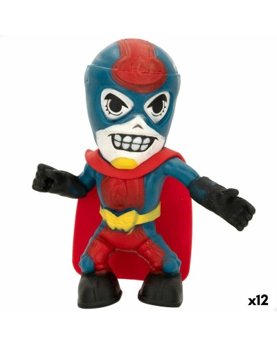 Actionfigurer Eolo Super Masked Pepper Man 14 x 15,5 x 5,5 cm Elastisk (12 antal)