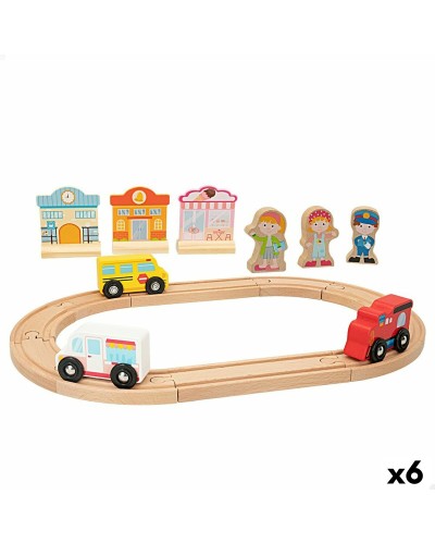 Train met circuit Woomax 6 Stuks 39 x 1 x 26 cm