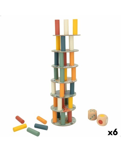 Woomax Wooden Building Block Set 36 Pieces - Educational Games for Children (6 Units)
