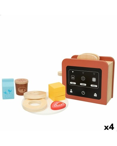 Woomax Tostapane Giocattolo in Legno 10pz - Cucina Bambini 18.5cm

