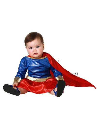 Disfraz de Superhéroe para Bebé Niña - Talla 0-6 Meses - Idea de Regalo
