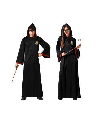 Costume de Magicien Adulte : Cape, Chapeau & Baguette - Déguisement Halloween
