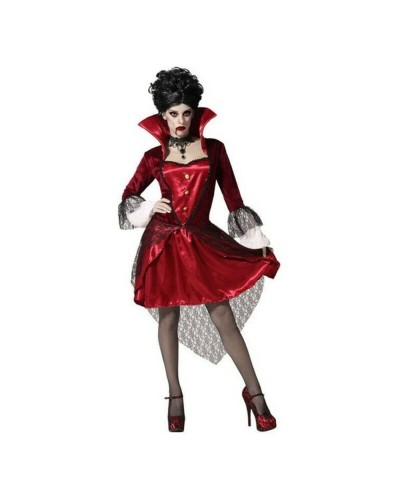 Vampirkostüm Damen Erwachsene - Elegantes Gothic Halloween Kleid
