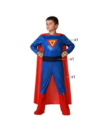 Disfraz de Superhéroe para Niño: Capa, Máscara y Muñequeras - Talla Única
