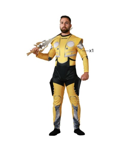 Costume Robot Jaune Adultes - Taille Unique - Amusant & Original
