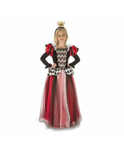 Costume Fille Reine de Cœur Noir Rouge - Déguisement Carnaval
