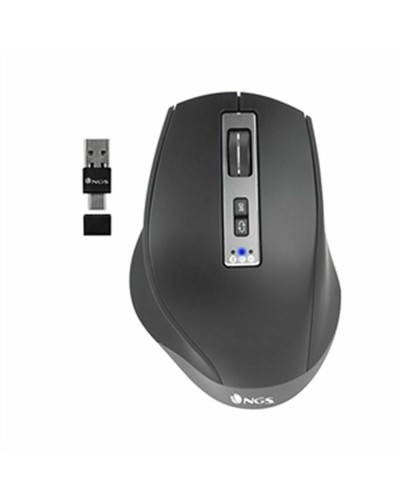 NGS Blur-RB Mouse Wireless Nero 3200 DPI - Ottico Ergonomico
