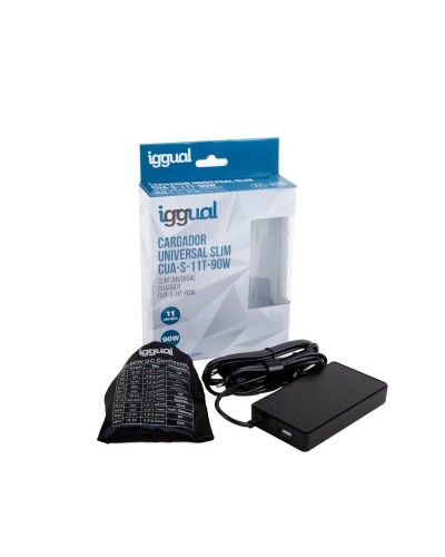 Cargador Portátil iggual 90W - Power Bank Universal USB-C Carga Rápida
