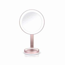 Miroir Grossissant Babyliss 9450E avec LED Rose - Vision Claire et Illuminée
