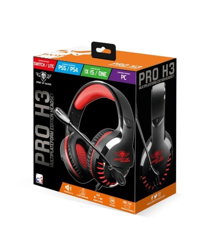 Spirit of Gamer Pro H3: Auriculares Gaming con Micrófono - Naranja/Negro
