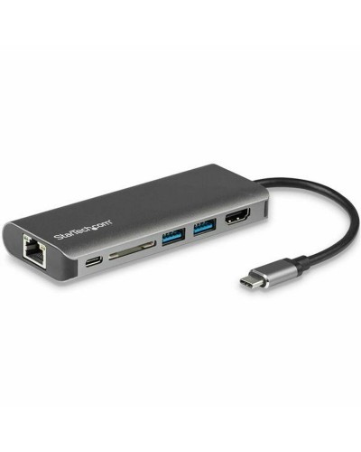 USB-HUB Startech DKT30CSDHPD Grå 60 W