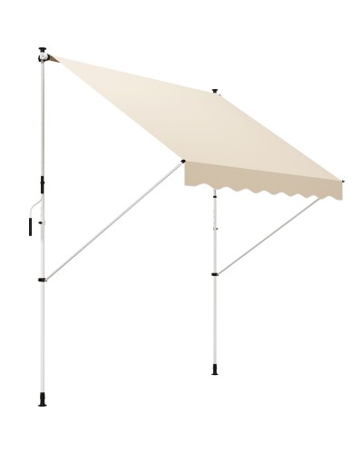  Tenda da Sole a Bracci 3x1.5m con Manovella e Struttura Telescopica, Beige