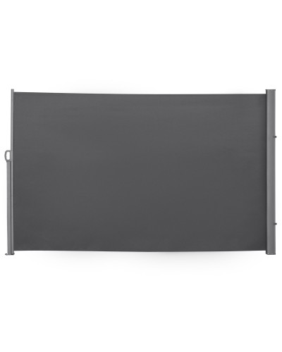  Frangivista da Giardino Estensibile 3x1.8m, Poliestere Anti UV e Alluminio, Grigio