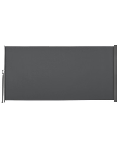  Frangivista da Giardino Estensibile fino 3 m e Alto 1.6 m, Poliestere Anti UV e Alluminio, Grigio