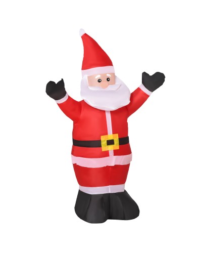  Babbo Natale Gonfiabile Luminoso Luci LED Decorazione Natalizia Altezza 1.2m