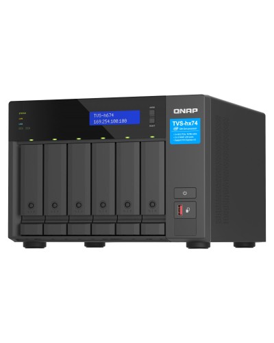 QNAP TVS-h674 NAS 6 Bay Schwarz Intel Core i5-1240 Netzwerkspeicher
