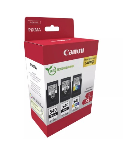 Canon PG-540/CL-541XL Multipack Original: Negro + Color, Alta Capacidad
