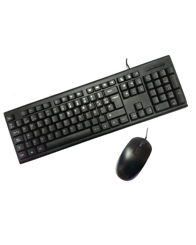CoolBox HK-616 Tastatur- und Maus-Set QWERTZ Spanisch - Schwarz
